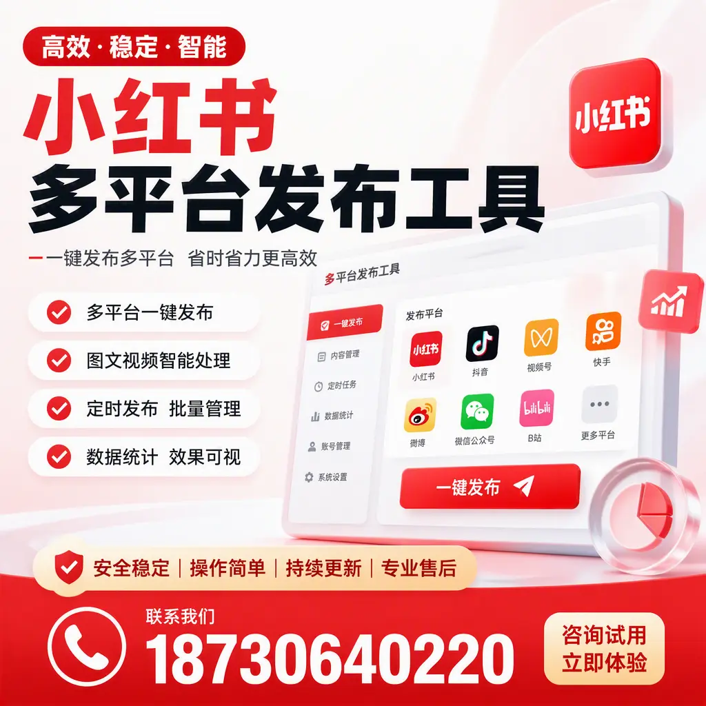 小红书多平台发布工具在 六盘水 的应用与优势解析