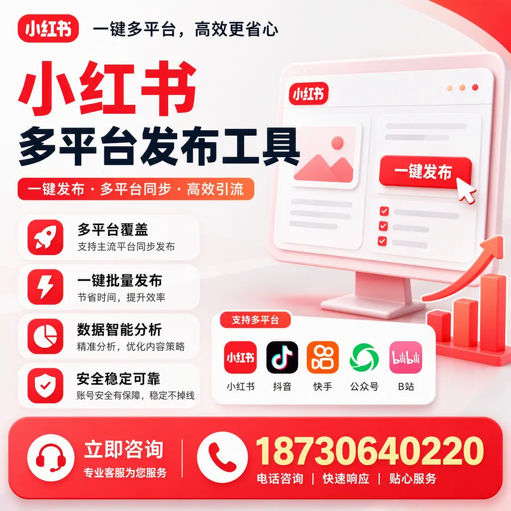 小红书多平台发布工具在 六盘水 的应用与优势解析